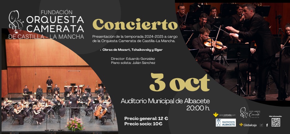 Concierto presentación temporada 24/25 Orquesta Camerata de CLM